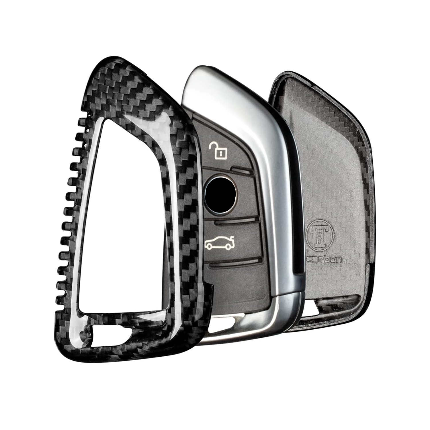 Key Fob Cover for BMW 2, 3, 4, 5, 6, 6GT, 7, 8 Series, X1, X2, X3, X4, X5, X6, X7, M3, M4, M5, M8, X3M, X4M, X5M, X6M, Z4