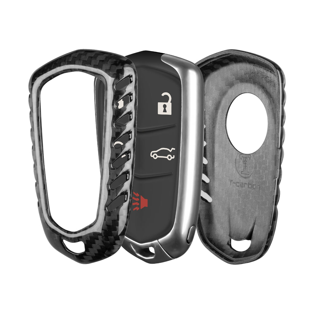 Key Fob Cover for Cadillac ATS, CT6, CTS, Escalade, Escalade ESV, SRX, XT5, XTS 2014-2019 (5 Buttons)