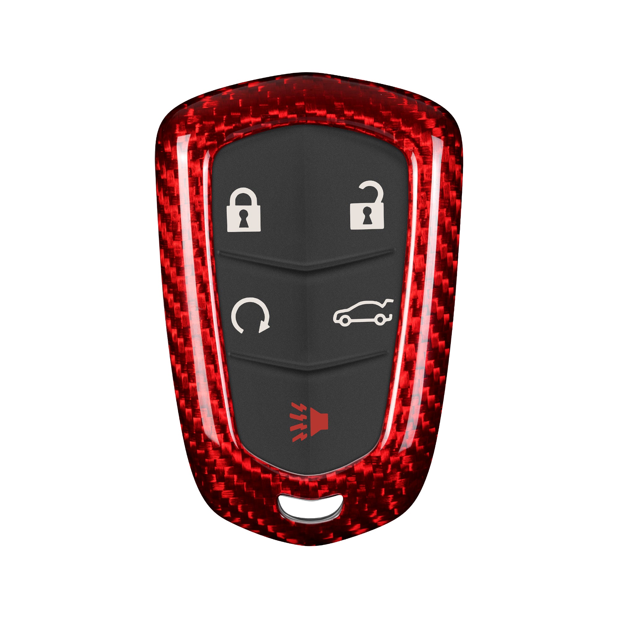 Key Fob Cover for Cadillac ATS, CT6, CTS, Escalade, Escalade ESV, SRX, XT5, XTS 2014-2019 (5 Buttons)