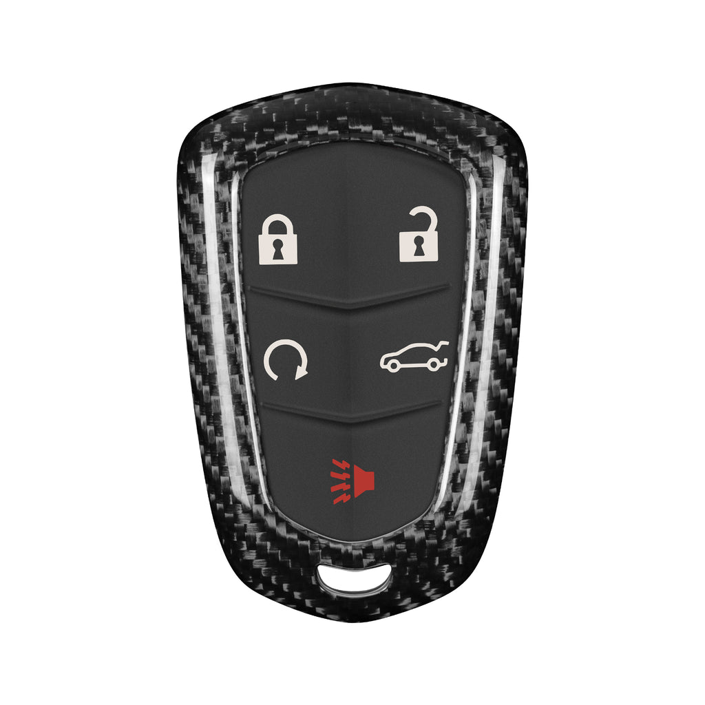 Key Fob Cover for Cadillac ATS, CT6, CTS, Escalade, Escalade ESV, SRX, XT5, XTS 2014-2019 (5 Buttons)