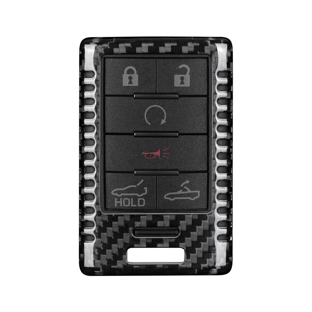 Key Fob Cover for Cadillac ATS, CTS, DTS, XTS, SRX, STS, Escalade 2008-2014, Corvette C6, C7 2014-2019