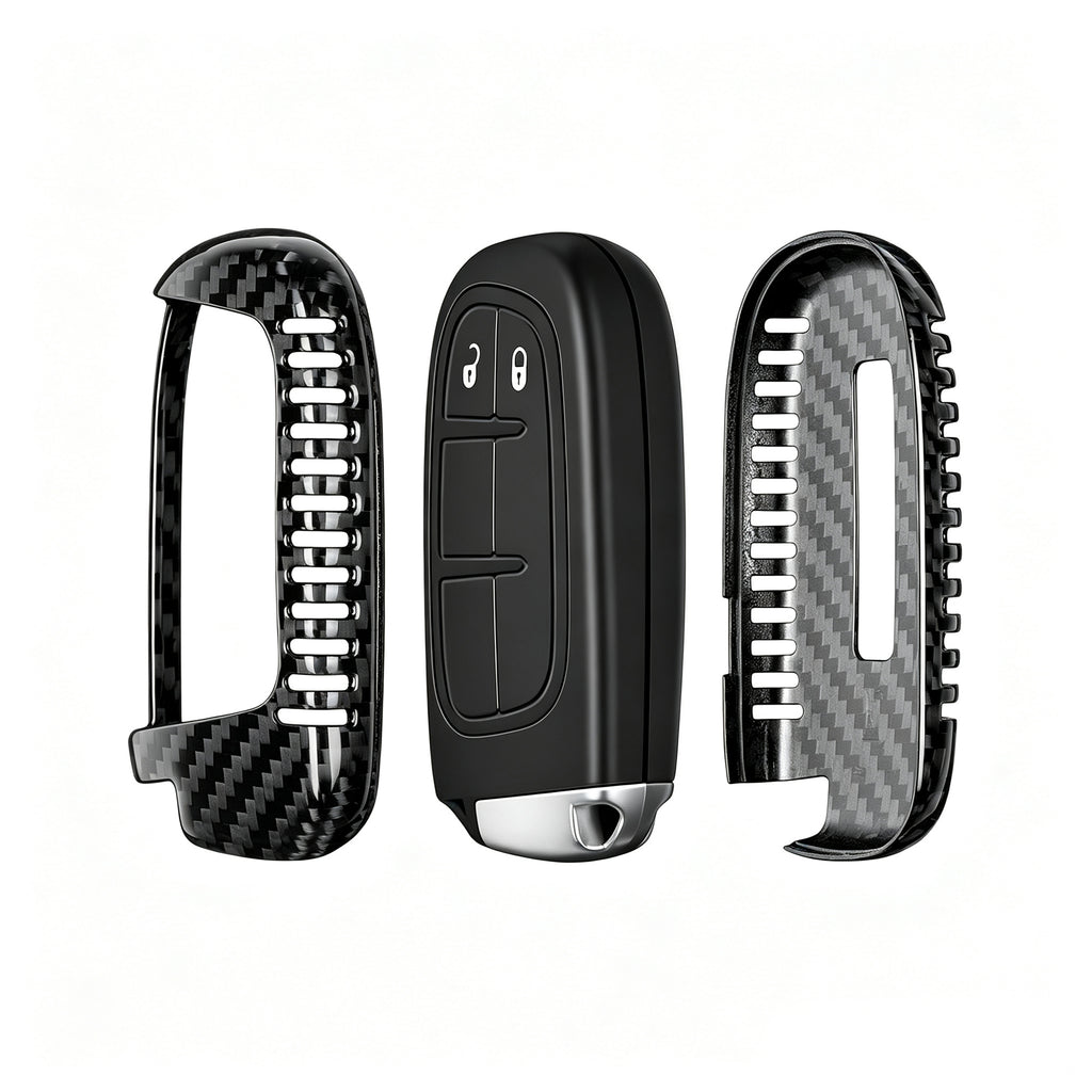 Key Fob Cover for Jeep Grand Cherokee, Cherokee, DodgeRAM, Durango, Challenger, Journey, Dart, Fiat, Renegade, Chrysler 2009-2023