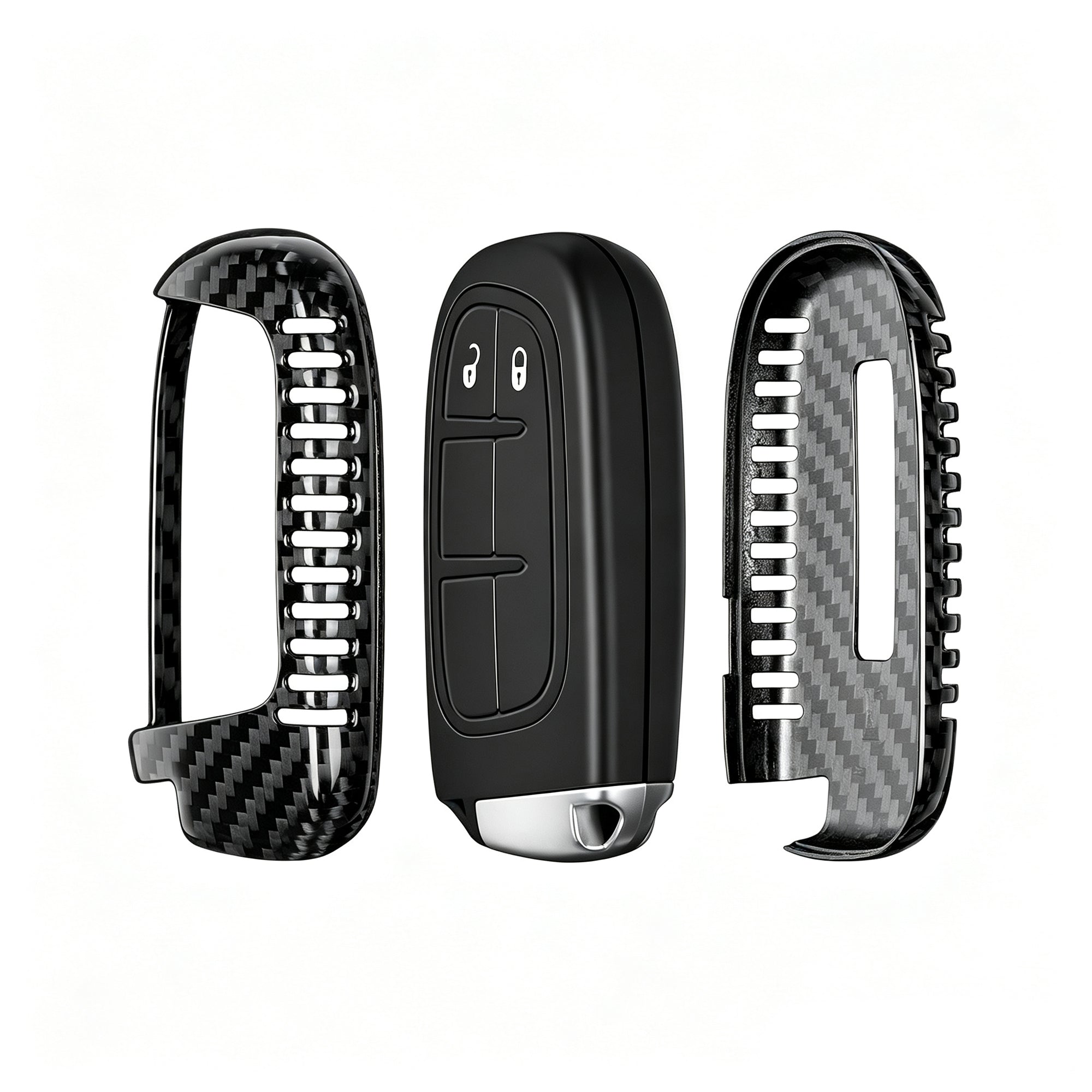 Key Fob Cover for Jeep Grand Cherokee, Cherokee, DodgeRAM, Durango, Challenger, Journey, Dart, Fiat, Renegade, Chrysler 2009-2023