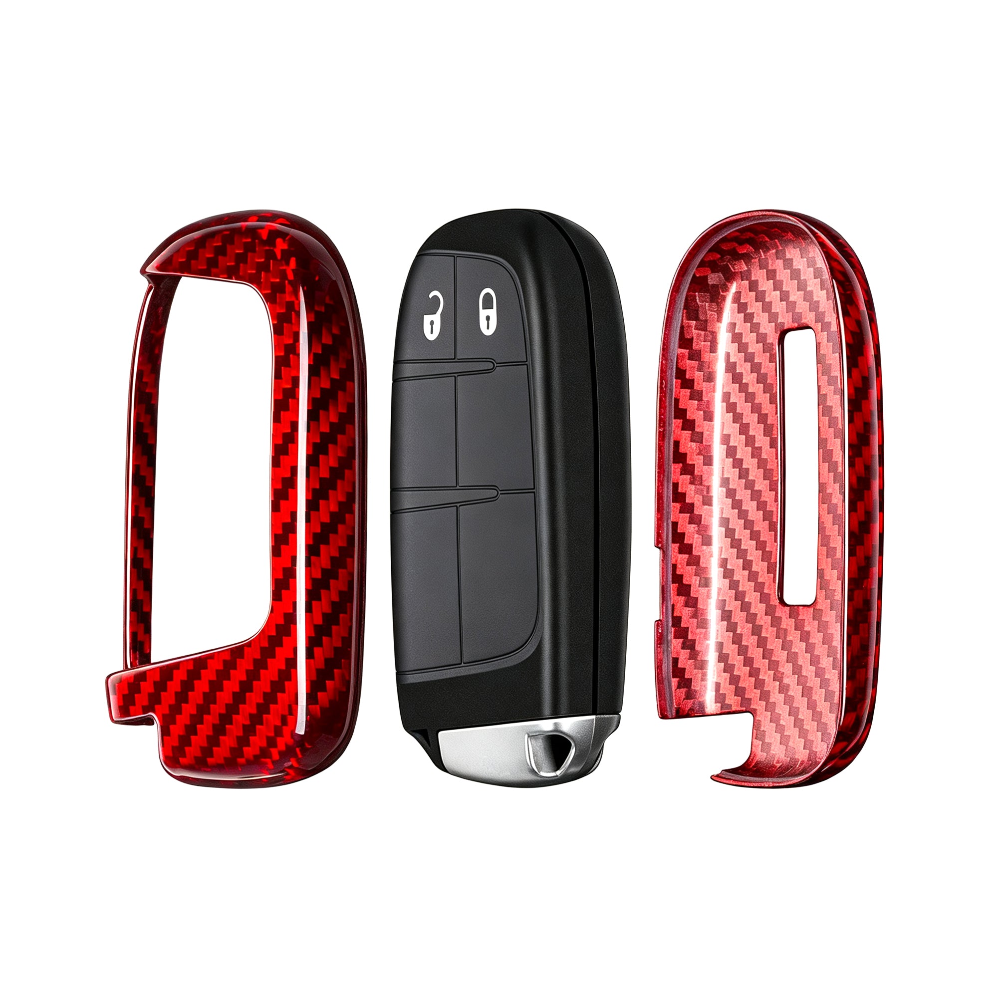 Key Fob Cover for Jeep Grand Cherokee, Cherokee, DodgeRAM, Durango, Challenger, Journey, Dart, Fiat, Renegade, Chrysler 2009-2023