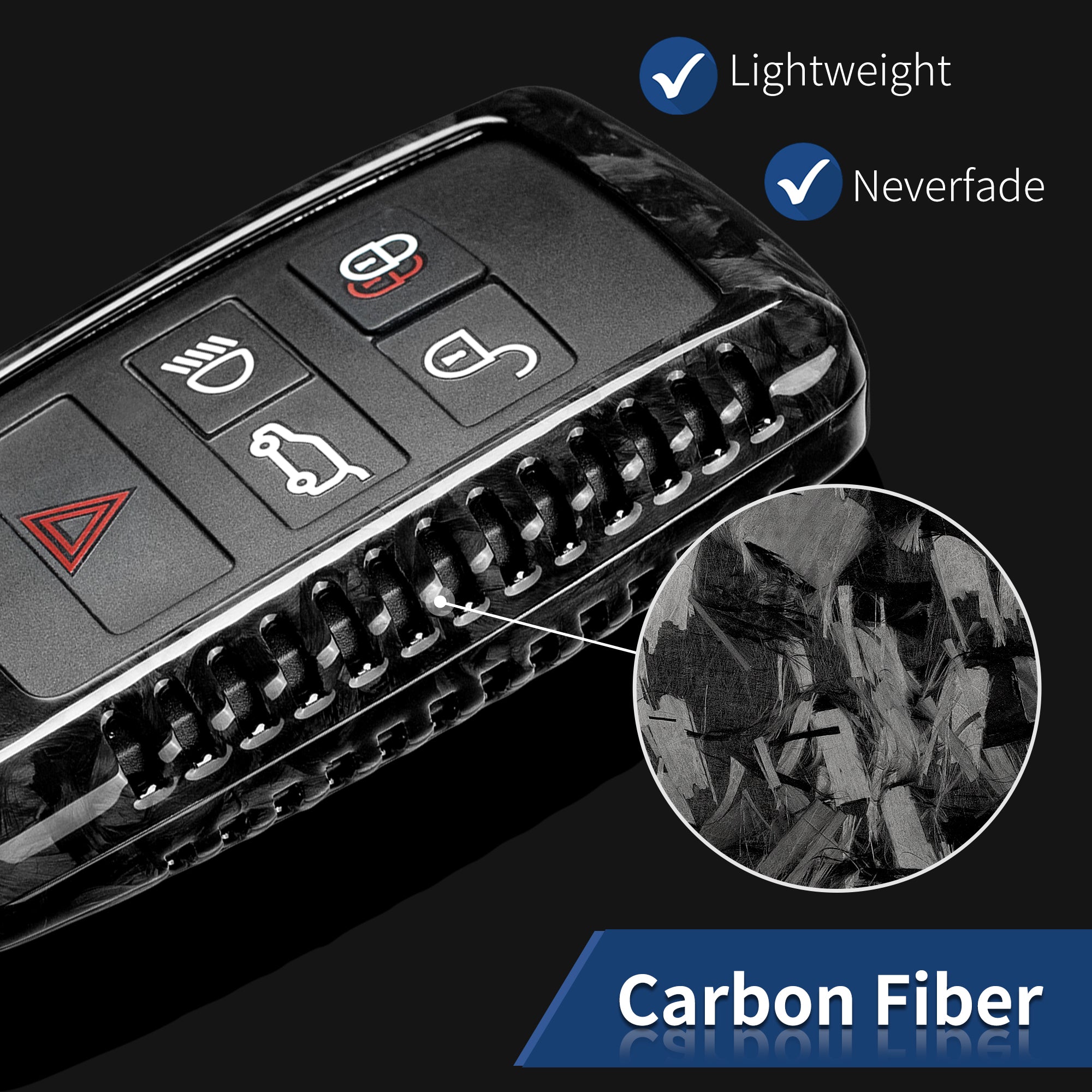 Key Fob Cover for Land Rover Defender 110 S/HSE, Defender 90 S, Range Rover Sport SE smart keys