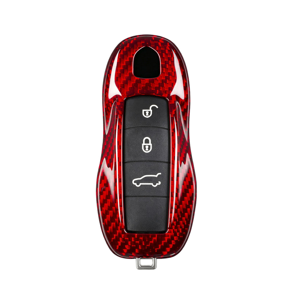 Key Fob Cover for Porsche Cayenne, Panamera, Boxster, Cayman, Macan, 718, 911