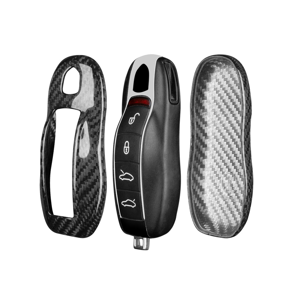 Key Fob Cover for Porsche Cayenne, Panamera, Boxster, Cayman, Macan, 718, 911