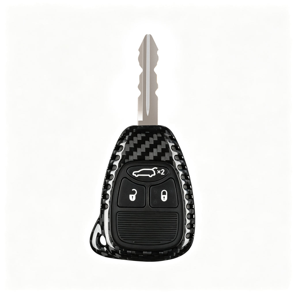 Key fob Cover for Jeep Wrangler, Grand Cherokee 2005-2018,  Dodge Charger, Durango, Ram 2004-2013, Chrysler