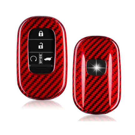 T-carbon Key Fob Cover Fits for Accord Civic HR-V CR-V Pilot Sport SI EX EX-L