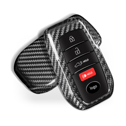 Premium Carbon Fiber Key Fob Cover for Toyota Tundra 2022-2024 | Sienna 2021-2023 | Sequoia 2023-2024
