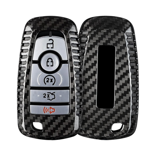 T-carbon Carbon Fiber Key Fob Cover Fits for Ford Bronco Raptor