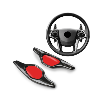 Carbon Fiber Paddle Shifter Extensions for Cadillac XTS 2013-2019 | Premium Steering Wheel Upgrade