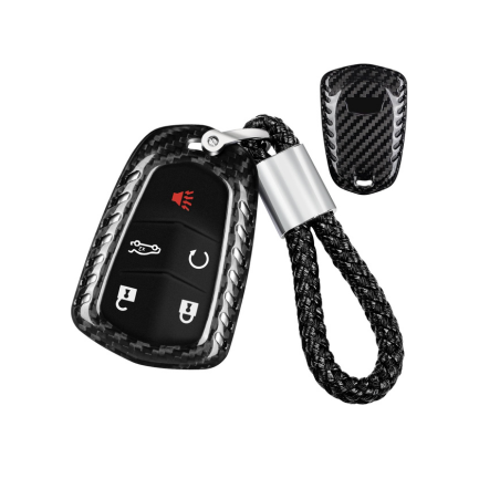 Carbon Fiber Key Fob Cover for Cadillac Escalade, CT4, CT5 2020-2024 | Premium Protection