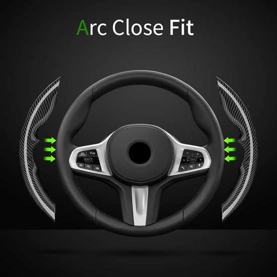 T-carbn Carbon Fiber Steering Wheel Cover Compatible with BMW