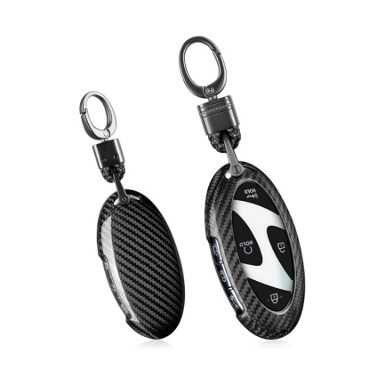 T-carbon Real Carbon Fiber Key Cover for Hyundai Ioniq 6 | Premium Protection Case