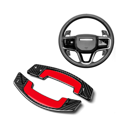Real Carbon Fiber Paddle Shifter Extensions for Land Rover & Jaguar 2021-2024