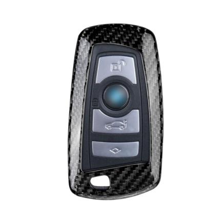 Carbon Fiber Key Fob Cover for BMW 1 2 3 4 5 6 7 Series X3 X4 M5 M6 GT - Premium Protective Case