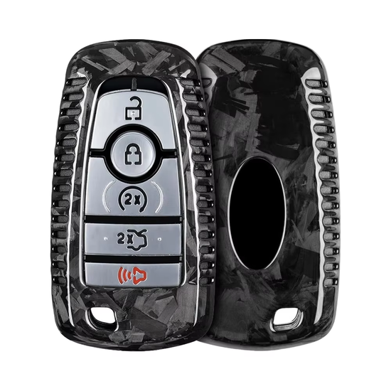 T-carbon Real Carbon Fiber Key Fob Cover Fits for Ford F150 F250 F350