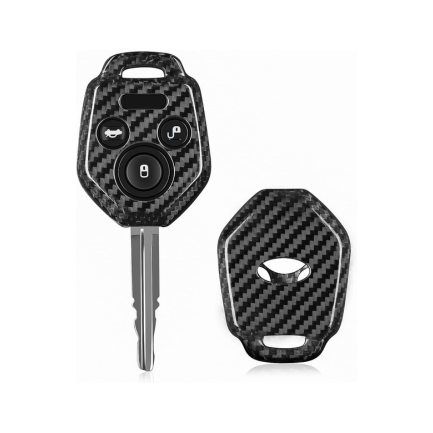 Carbon Fiber Key Fob Cover for Subaru WRX BRZ Impreza Outback Forester - Premium Protective Case