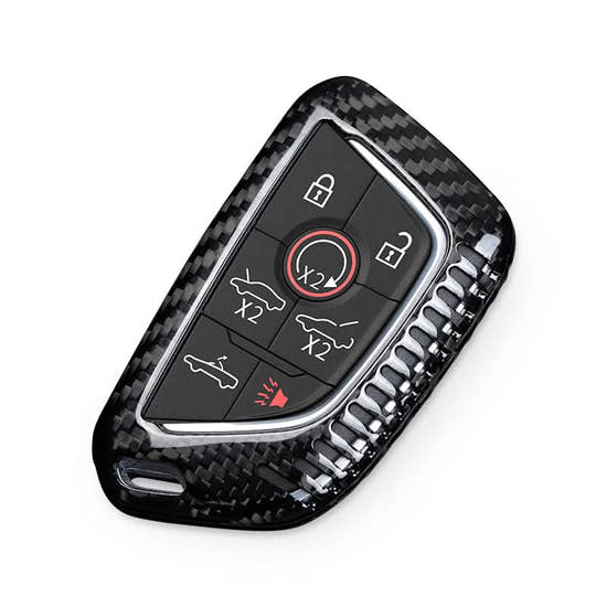 T-carbon Carbon Fiber Key Fob Cover Fits for Corvette C8