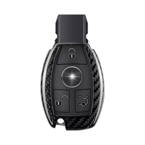 T-carbon Real Carbon Fiber Key Fob Cover Compatible with Mercedes Benz