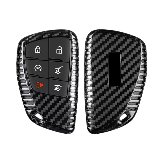 T-carbon Real Carbon Fiber Key Fob Cover Compatible with GMC